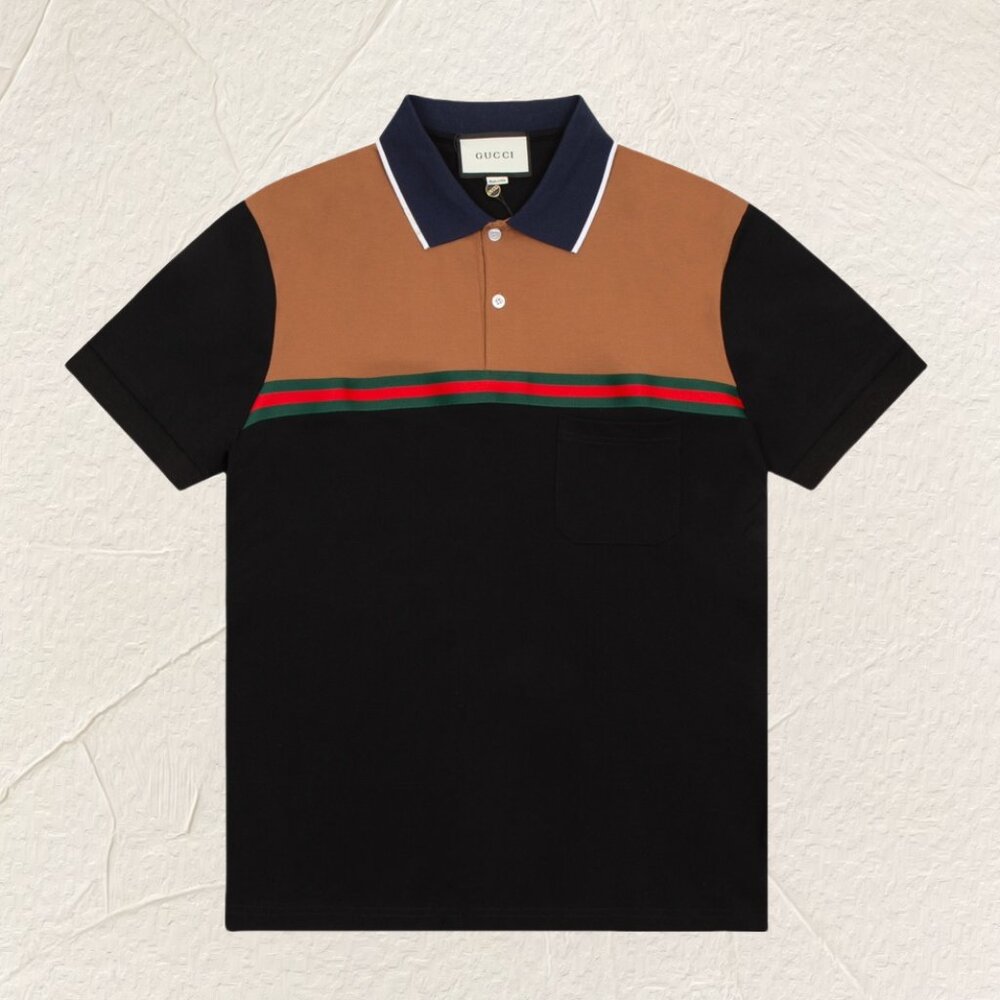 Gucci Color-Block Polo Shirt
